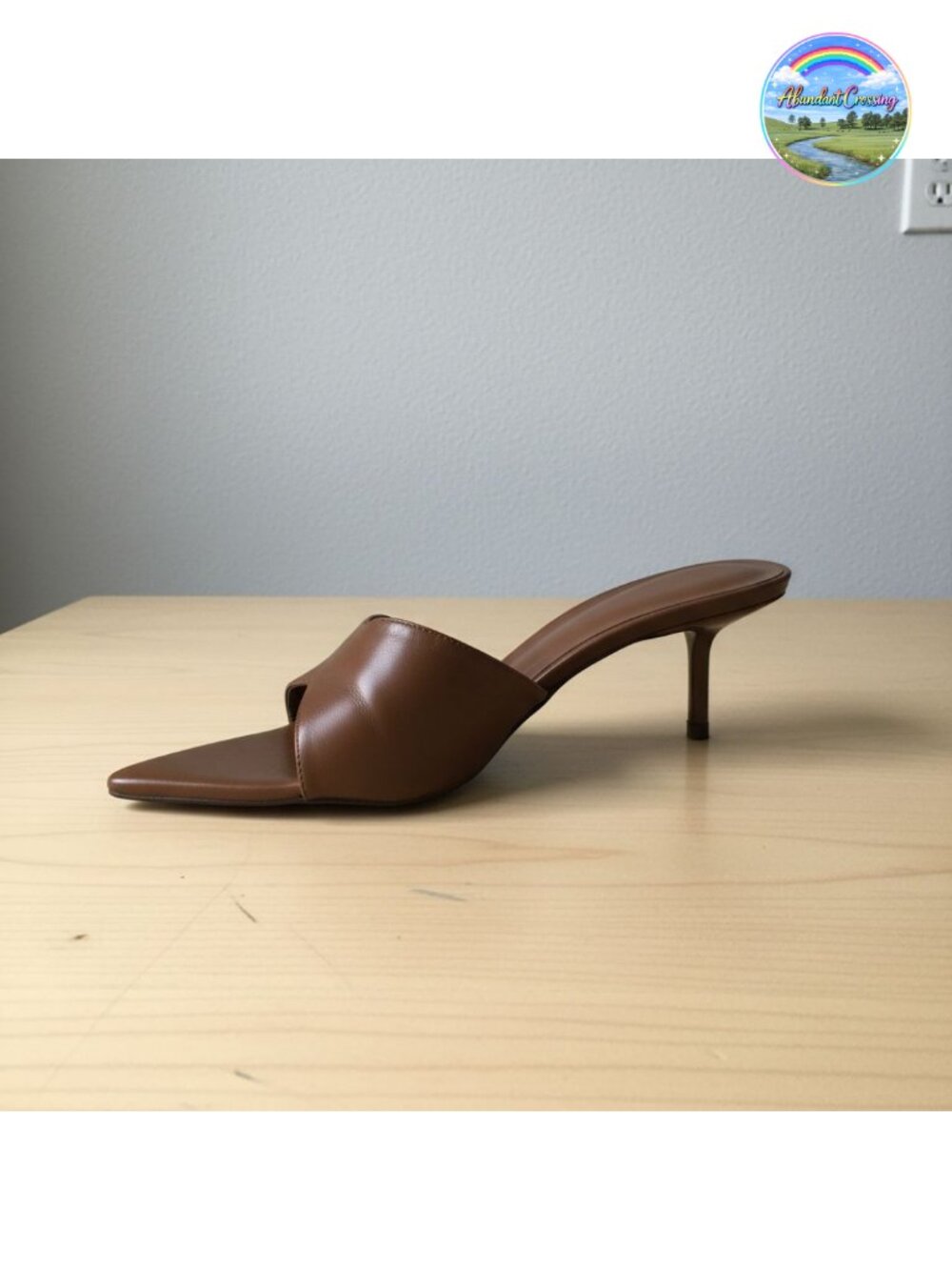 Kitten Heel Mule Sandals Pointed Toe Slip On Women Dress Shoes